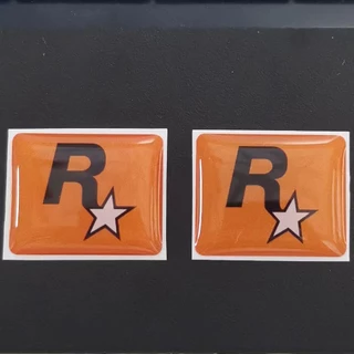 สติกเกอร์เรซิน ลายโลโก้เกม Rockstar สําหรับรถจักรยานยนต์ honda
