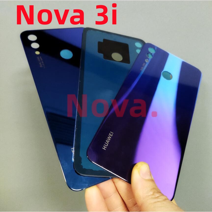 ฝาครอบแบตเตอรี่ สําหรับ Huawei Nova 3i เคสด้านหลัง กระจกด้านหลัง ประตู พร้อมสติกเกอร์กาว ชิ้นส่วนโทรศัพท์มือถือ