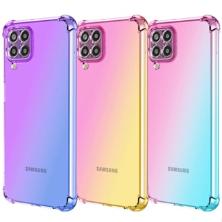 สําหรับ Samsung Galaxy M53 5G M52 M51 M33 M13 M62 / F62	เคสโทรศัพท์มือถือ กันตกสี่มุม ไล่โทนสี สําหรับ M22 F22 M23 F23