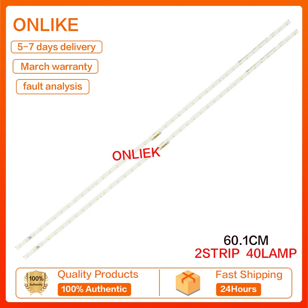 แถบไฟแบ็คไลท์ Led สําหรับ Samsung 55 นิ้ว BN96-45913A AOT 55 NU7300 NU7100 LM41-00566A 2 ชิ้น