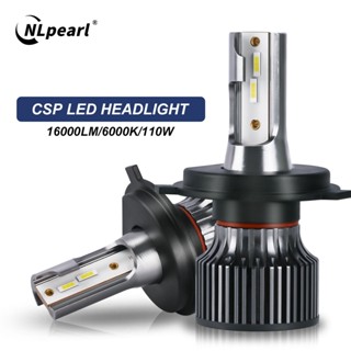 Nlpearl หลอดไฟตัดหมอกรถยนต์ LED H7 H4 H11 9005 9006 H1 H3 H13 LED 9003 880 881 16000LM 110W 6000K 2 ชิ้น