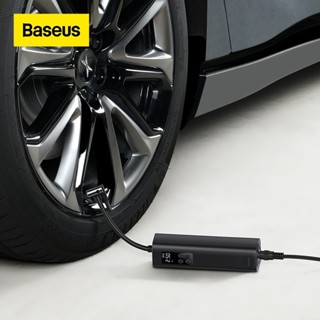 Baseus Dc 12V เครื่องปั๊มลมยางดิจิตอล 150PSI สําหรับรถยนต์บาสเก็ตบอลจักรยาน