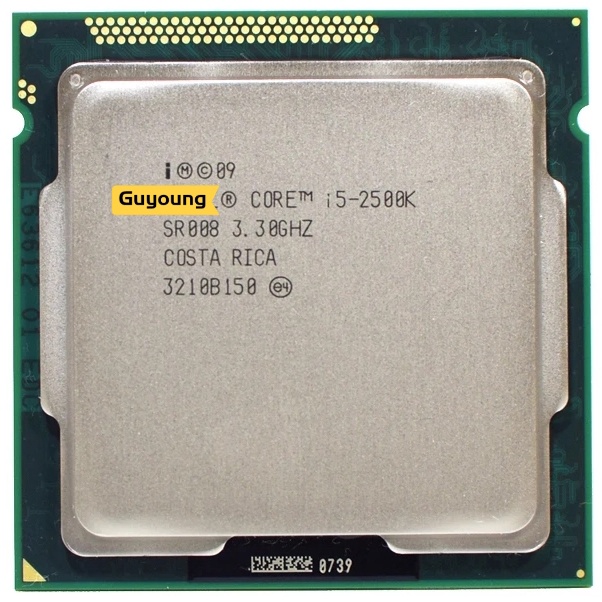 I5 YZX โปรเซสเซอร์เดสก์ท็อป 2500K Quad-Core 3.3GHz i5-2500k LGA 1155 TDP 95W 6MB แคช HD กราฟิก ttb -