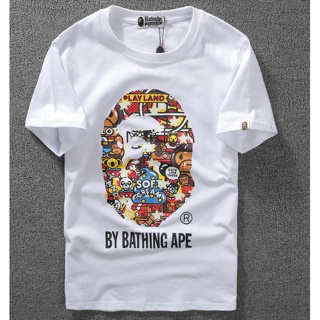 New BAPEe Ape Head Printed Cotton T Shirt Men Women Casual Short Sleeved T-shirt DB88_02