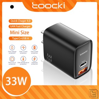 Toocki QC 3.0 PD 3.0 เครื่องชาร์จ USB ชาร์จเร็วพอร์ตคู่ชาร์จโทรศัพท์มือถือ PD ชาร์จ EU US ปลั๊ก (FCP / SCP / AFC)