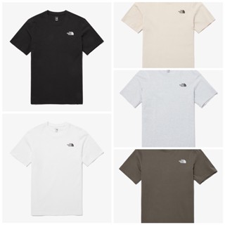 (NT7UP41) The NORTH FACE COTTON BASIC S/S R/TEE เสื้อยืด ผ้าฝ้าย แขนสั้น คอกลม พิมพ์ลายตัวอักษร