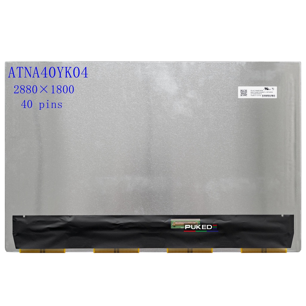 ATNA40YK04 ATNA40YK04- 14.0OLED slim แล็ปท็อปหน้าจอ LCD AM-OLED 90Hz QHD 2880x1800 edp 40 พิน