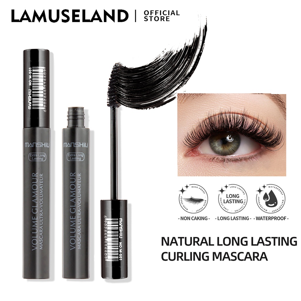 Lamuseland มาสคาร่า เพิ่มความยาวขนตา สีดํา #M501