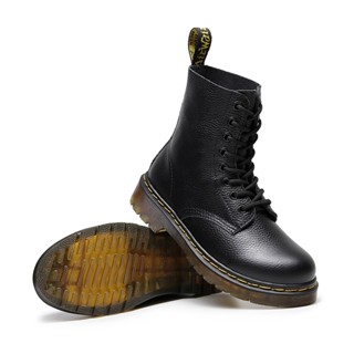 Dr Martens 1460 Lychee รองเท้าบูทแพลตฟอร์ม หนังแท้ สําหรับผู้หญิง ผู้ชาย