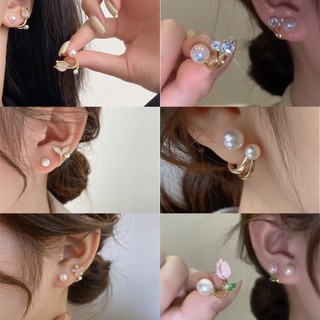 Fashion 925 Silver Pearl Earring Elegant Simple Earrings for Women Trend jewelry