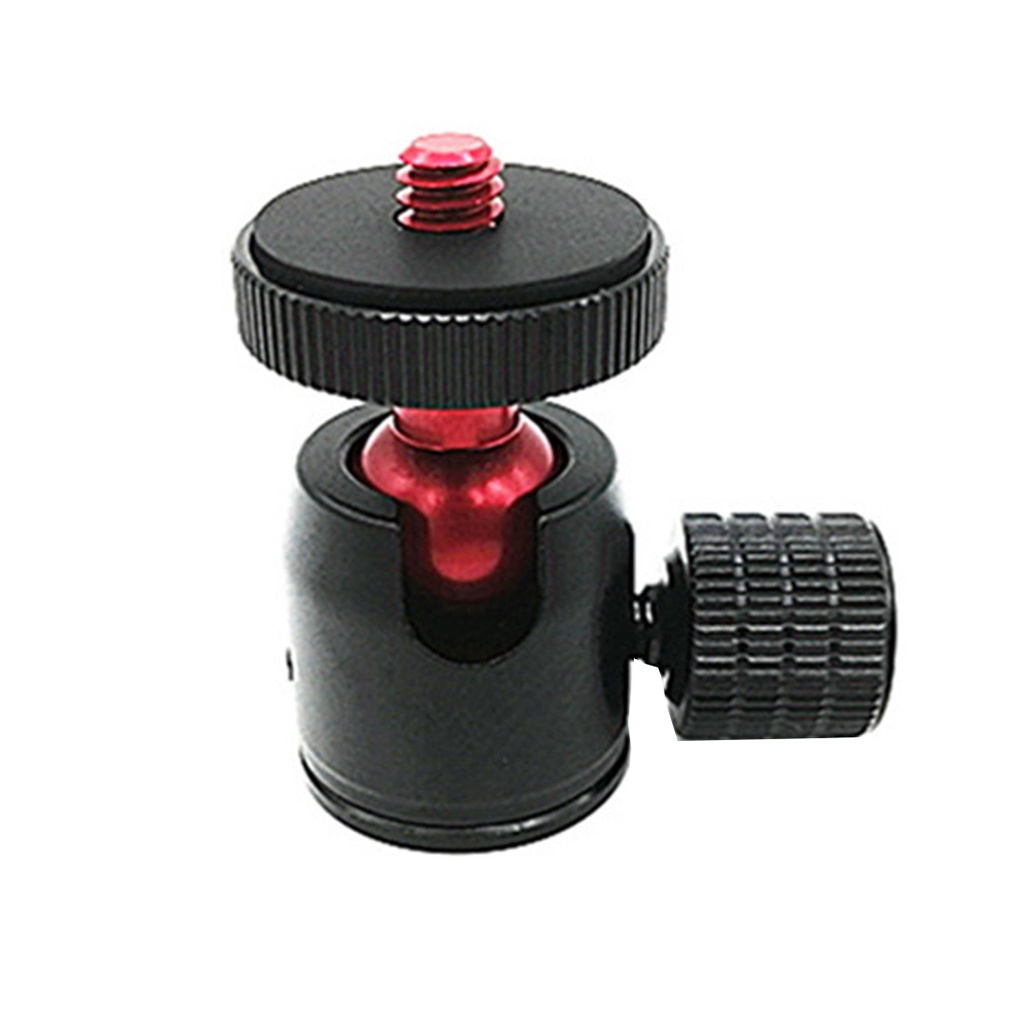 Feichao สําหรับ GoPro 13 12 11 / Insta360 X4 X3 Mini BallHead 360 หมุน 1/4 สกรูขาตั้งกล้อง Ball Head ล็อคลูกบิดสําหรับ Monopod แฟลช Light Stand Video