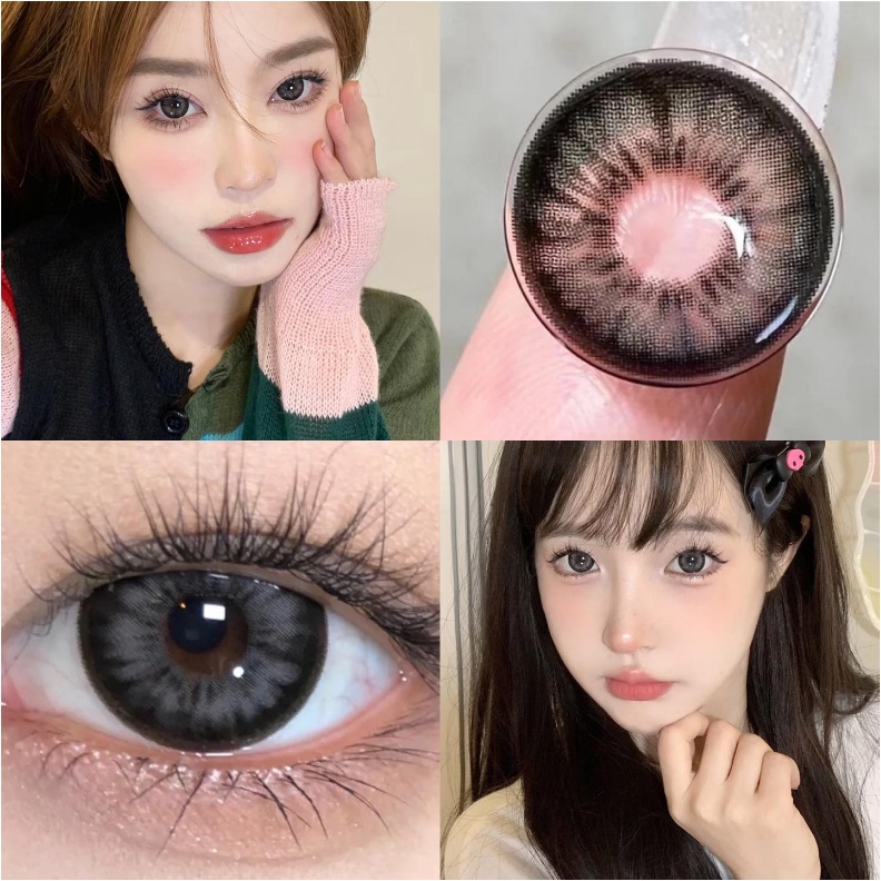 【BIG Eyes 14.5 มม.】UYAAI x FRESHLADY คอนแทคเลนส์ สีเทา (1 คู่) 2 ชิ้น