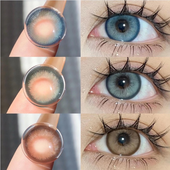 【BIG Eyes 14.5 มม.】UYAAI x FRESHLADY คอนแทคเลนส์ สีน้ําตาล สําหรับบ้านตุ๊กตา 2 ชิ้น (1 คู่)