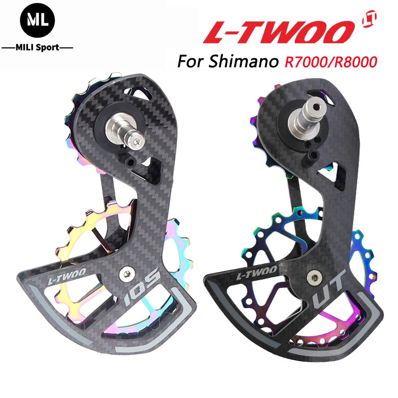 Ltwoo ชุดลูกรอกตีนผีจักรยาน คาร์บอนไฟเบอร์ 105 R7000 R8000 5800 6800 สําหรับ Shimano Sram E-tap RD