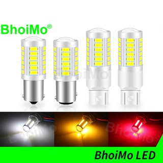 Bhoimo 360 ไฟเบรกไฟท้ายไฟตัดหมอก 33Smd 1156 P21W Ba15S 1157 Bay15D 7440 7443 Led 5730 5630 สีแดงสีเหลืองสําหรับรถยนต์รถจักรยานยนต์รถจักรยานยนต์