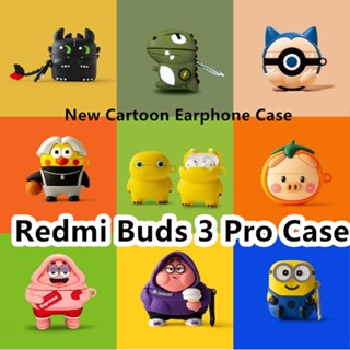 พร้อมส่ง! Redmi Buds 3 Pro Case เคสหูฟัง แบบนิ่ม ลายการ์ตูน สีพื้น สําหรับ Redmi Buds 3 Pro