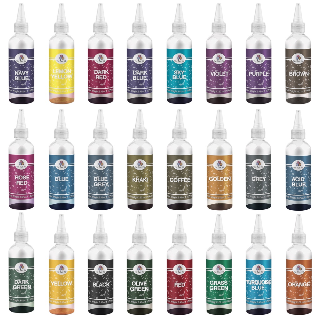 24color Fabric Dye Textile Tie Dye Color Powder