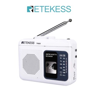 ✘Retekess TR606 เครื่องเล่นเทป พร้อมวิทยุ AM FM Walkman แบบพกพา