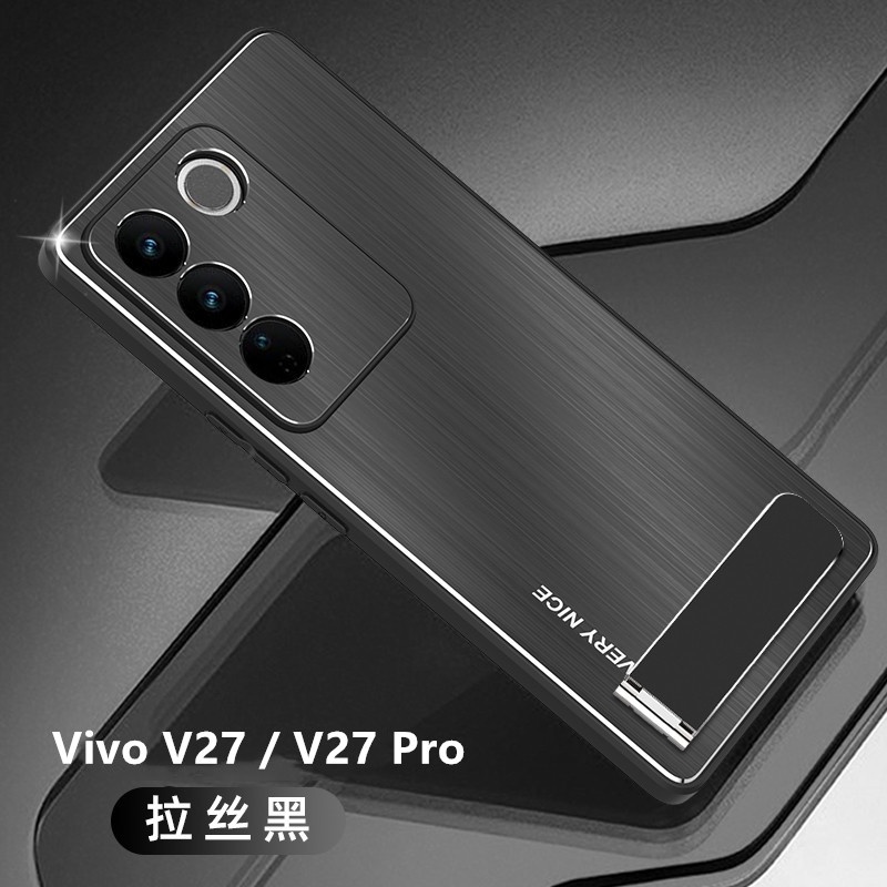 เคส Vivo V27 5G สำหรับ Vivo V27 5G / Vivo V27 Pro 5G【เคสโทรศัพท์อลูมิเนียม + TPU กันกระแทก】