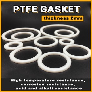 Ptfe แหวนซีลพลาสติก PTFE F4 (หนา 2 มม.) เส้นผ่านศูนย์กลางภายนอก 10-33 มม. * เส้นผ่านศูนย์กลางภายใน 5-25 มม. ทนอุณหภูมิสูง &amp; * &amp; *