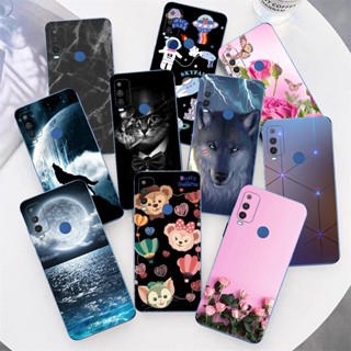 Tcl 103 เคสแฟชั่น สไตล์ ทาสี รูปแบบ เคส TPU ซิลิโคน นิ่ม