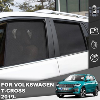 ม่านบังแดดแม่เหล็ก ติดกระจกหน้ารถยนต์ สําหรับ Volkswagen VW T-CROSS 2018-2023 T CROSS