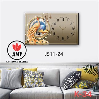 Custom Made Noridc Decor Paiting Frame By Wall Large Wall Art Clock For Home Living Room Background