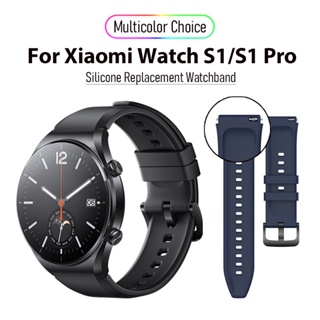 สายนาฬิกาข้อมือซิลิโคน สไตล์สปอร์ต ของแท้ แบบเปลี่ยน สําหรับ Xiaomi Watch S1 Xiaomi Watch S1 Pro S1 Xiaomi Watch Global Version