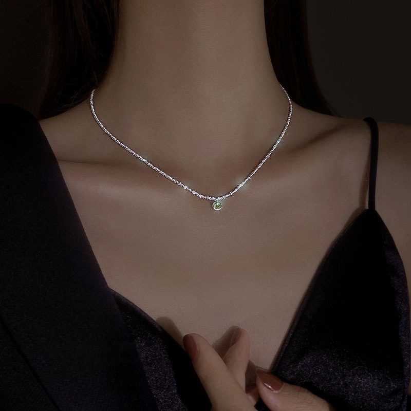 เครื่องประดับ สร้อยคอโชคเกอร์ สร้อยข้อมือเงิน Y2K จี้ผีเสื้อ ประดับคริสตัล เรียบง่าย แฟชั่นคู่รัก สําหรับผู้หญิง