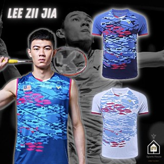 พร้อมส่ง เสื้อกีฬาแขนสั้น ลายทีม Victor Lee Zii Jia Badminton Jersey Malaysia All England Antonsen 2022