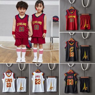 Nba Cleveland Cavaliers #เสื้อกีฬาบาสเก็ตบอล ลายทีม LeBron James 23 LeBron James Jersey แฟชั่นสําหรับเด็กผู้ชาย และเด็กผู้หญิง