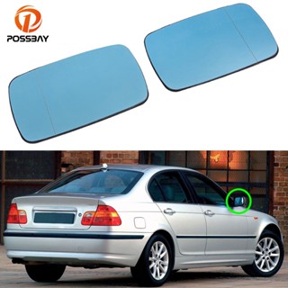 { ขายดี } กระจกมองหลังรถยนต์ สีฟ้า สําหรับ BMW E46 4 Door 1998 1999 2000-2006