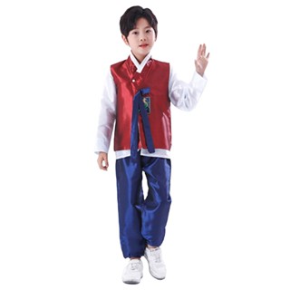 ชุดเสื้อเชิ้ต เสื้อกั๊ก และกางเกงคอสเพลย์ สีขาว แบบดั้งเดิม …