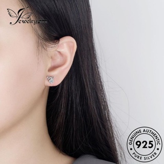 Jewelrypalace ต่างหูสตั๊ด เงิน 925 ประดับเพชรโมอิส โบว์น่ารัก สําหรับผู้หญิง E148