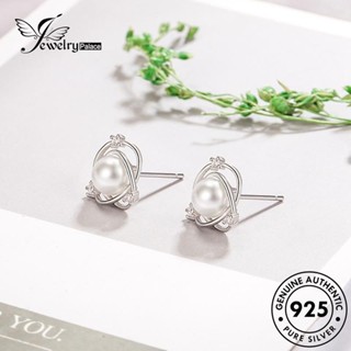 Jewelrypalace ต่างหูเงิน 925 ประดับมุก ทรงกลม สีทอง สําหรับผู้หญิง E282