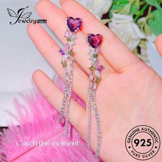 Jewelrypalace ต่างหูสตั๊ด เงิน 925 จี้อเมทิสต์ สําหรับผู้หญิง E1175