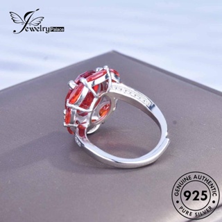 Jewelrypalace แหวนทับทิม เงิน 925 ทรงวงรี สําหรับผู้หญิง R2174