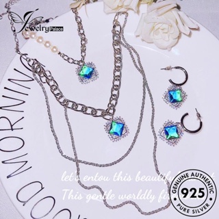 Jewelrypalace ชุดสร้อยคอเงิน 925 ประดับพลอยมูนสโตน หรูหรา สําหรับผู้หญิง S499