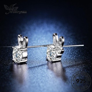 Jewelrypalace ต่างหูสตั๊ด เงิน 925 ประดับเพชร รูปกระต่าย สําหรับผู้หญิง Moissanite E16