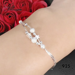 Jewelrypalace สร้อยข้อมือเงิน 925 จี้รูปดาวห้าแฉก แฟชั่น สําหรับผู้หญิง B675