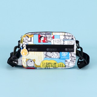 Lesportsac กระเป๋าสะพายไหล่ คาดเอว อเนกประสงค์ พิมพ์ลายการ์ตูน สําหรับผู้หญิง 3470