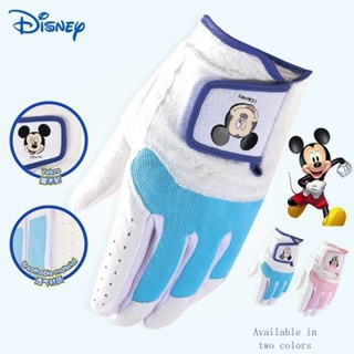 Disney ถุงมือเด็ก ลายดิสนีย์ดิสนีย์ ระบายอากาศ ทนต่อการสึกหรอ สําหรับฝึกตีกอล์ฟ