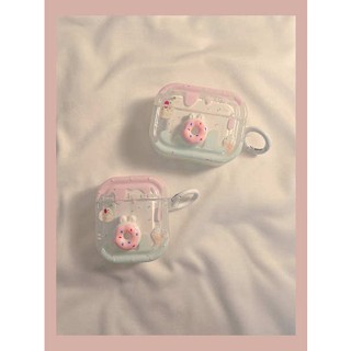 เคสหูฟังบลูทูธไร้สาย ลายโดนัท ไอศกรีม สําหรับ Apple Airpods Pro2 airpods3