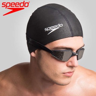 พร้อมส่ง Speedo หมวกว่ายน้ํา หนัง pu เคลือบผมยาว กันน้ํา ป้องกันหู ไม่พันกัน แฟชั่นสําหรับผู้ใหญ่ ทุกเพศ