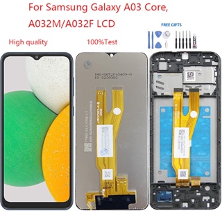 อะไหล่หน้าจอสัมผัสดิจิทัล LCD แบบเปลี่ยน สําหรับ Samsung Galaxy A03 Core A032M A032F A03 Core A032M A032F