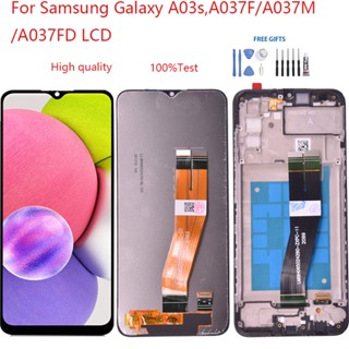 อะไหล่หน้าจอสัมผัสดิจิทัล LCD แบบเปลี่ยน สําหรับ Samsung Galaxy A03s A037F A037M A037FD