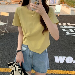 Short Sleeved T-shirt for Womens 2023 New Summer Heart Machine Half Sleeved Short Top