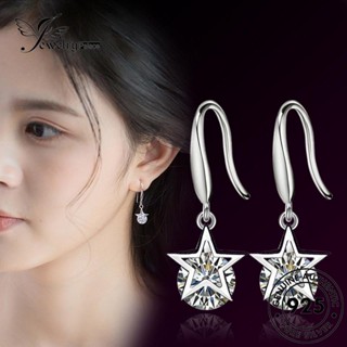 Jewelrypalace ต่างหูเงิน 925 จี้รูปดาว ประดับเพชร แฟชั่น สําหรับผู้หญิง E731