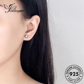 Jewelrypalace ต่างหูสตั๊ด เงิน 925 ประดับมูนสโตน เครื่องประดับสตรี E784