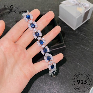 Jewelrypalace สร้อยข้อมือเงิน 925 ทรงสี่เหลี่ยม สําหรับผู้หญิง B572